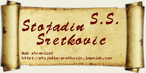 Stojadin Sretković vizit kartica